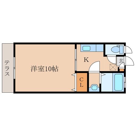 メルローズ新栄の物件間取画像